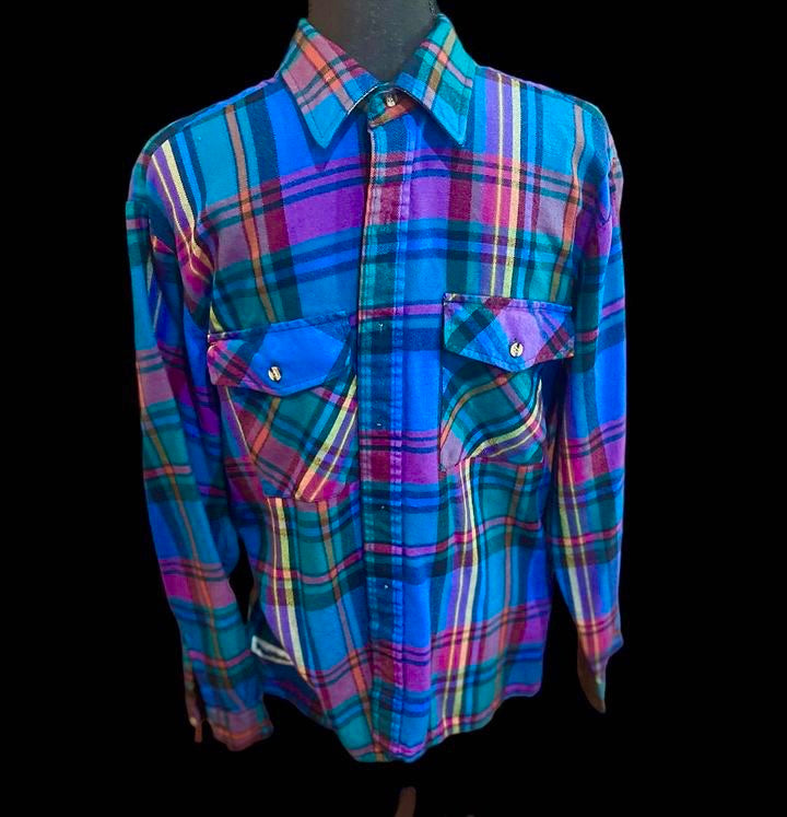 Customized Graphic “Rolling Stones” Flannel