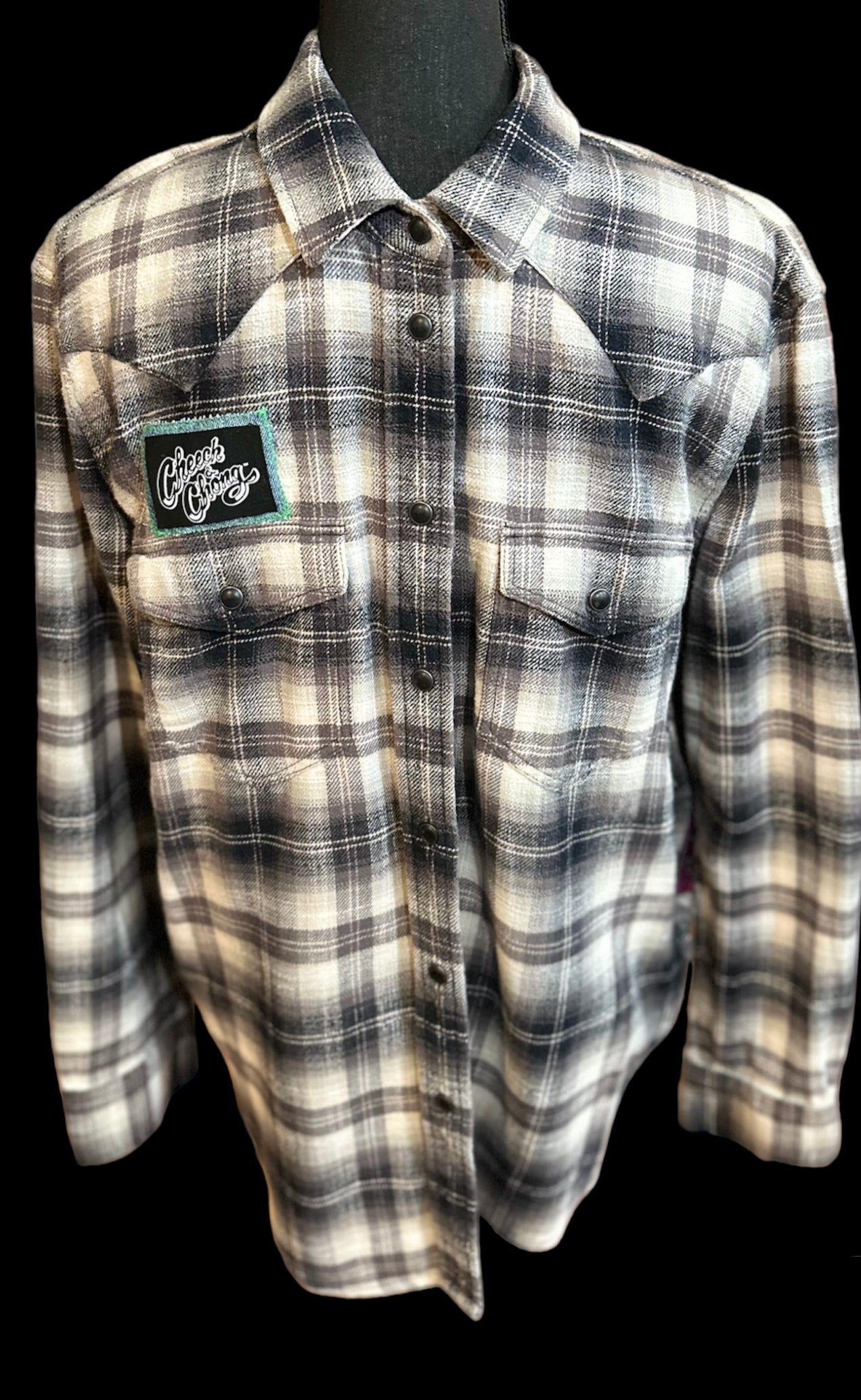 Customized “C&C” Graphic Vintage Flannel