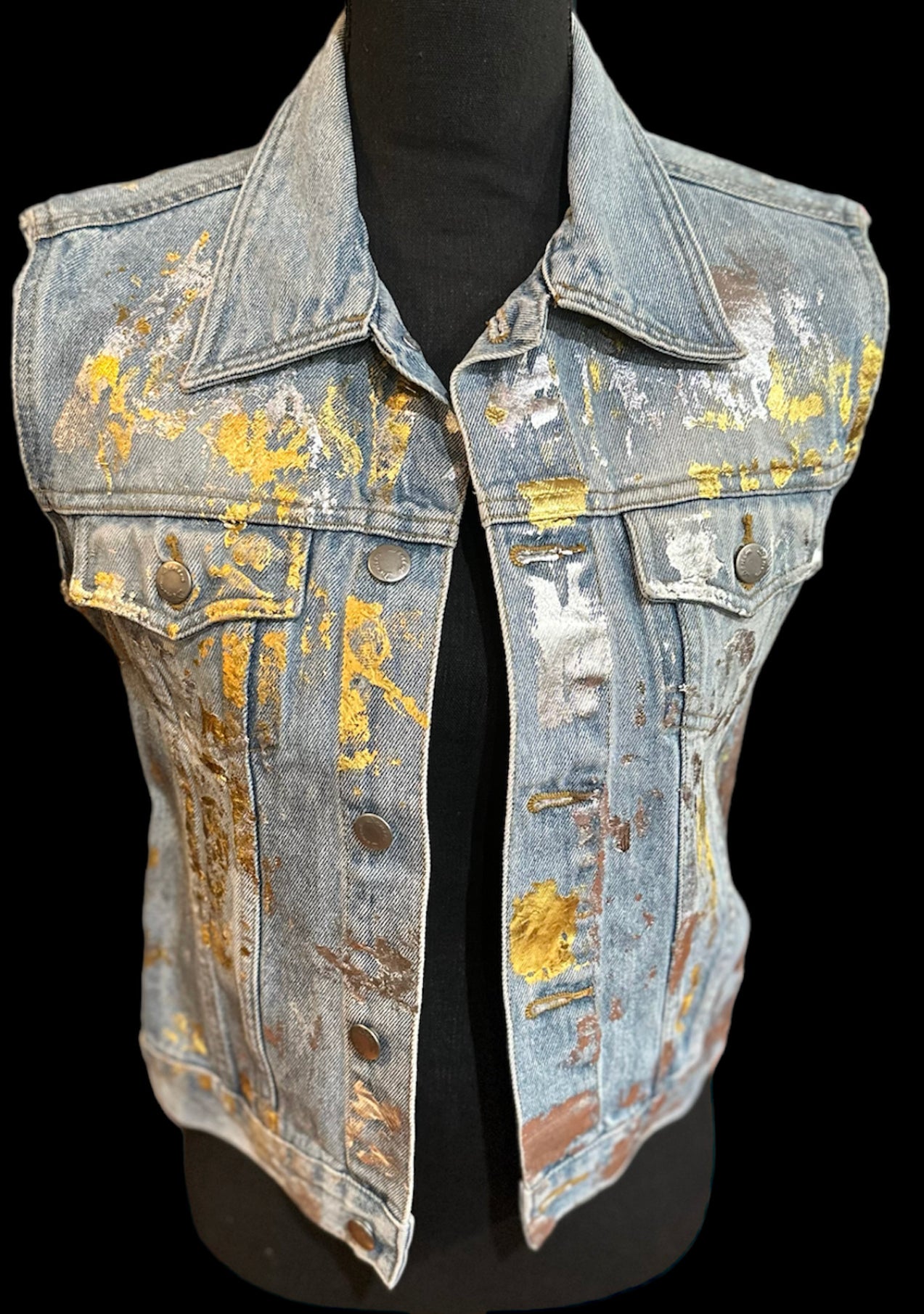 Customized “I AIN’T SORRY” Graphic Denim Vest