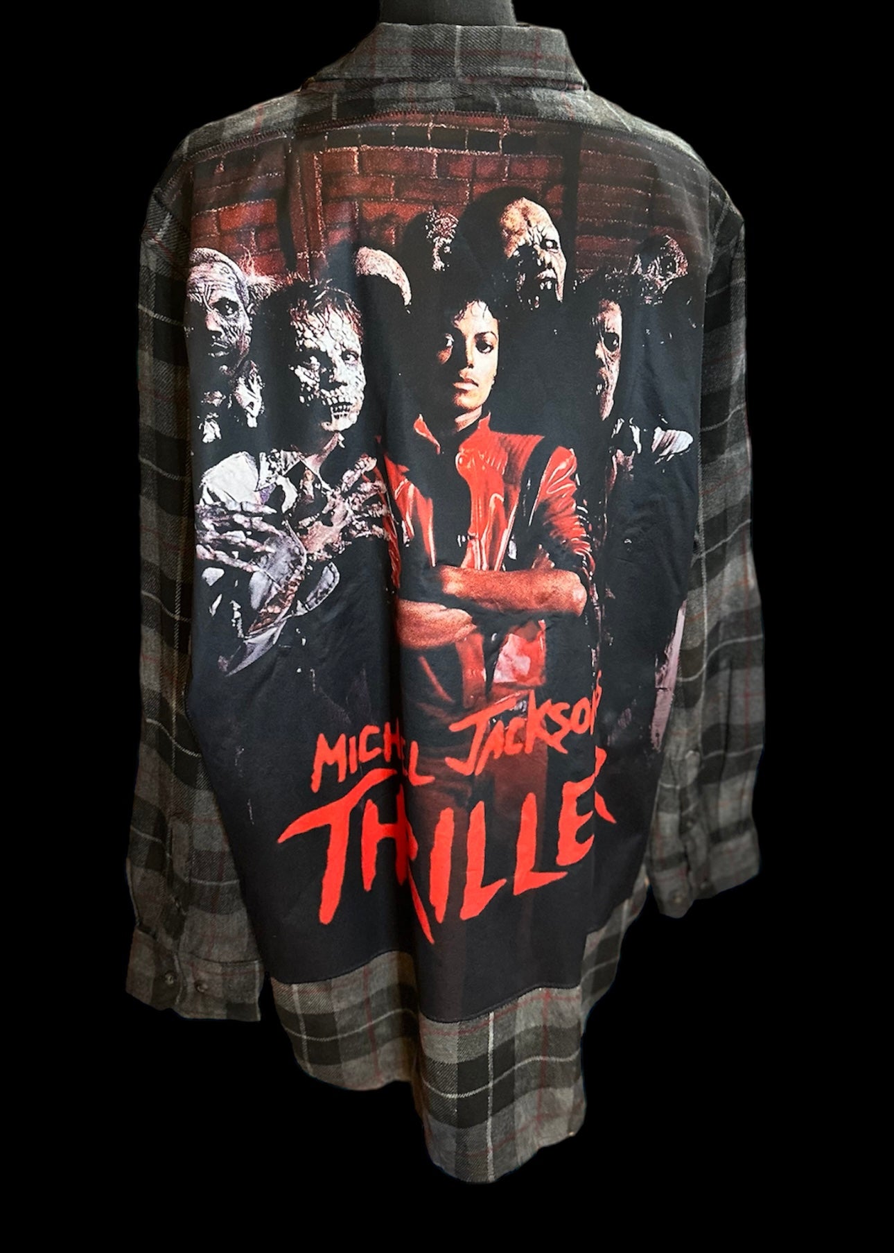Customized “Thriller” Graphic Flannel