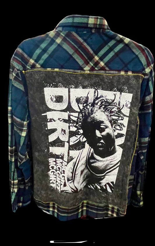 Customized “Dirty” Graphic Flannel