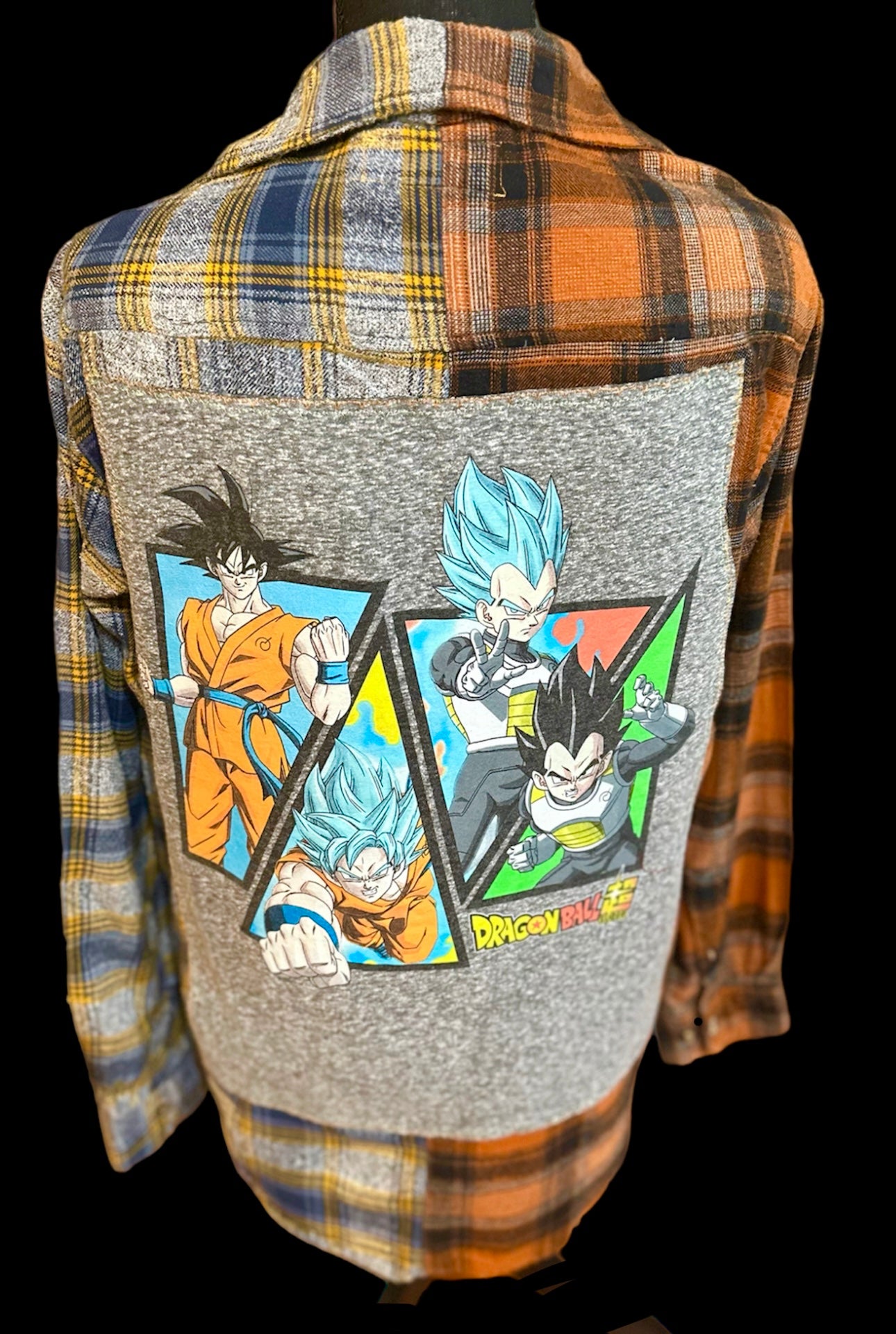 Customized ANIMA “Dragon Ball” Multi Plaid Flannel